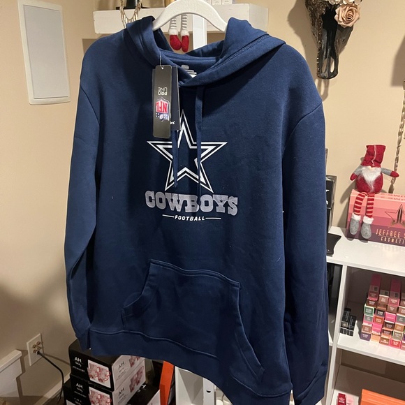 NWT Dallas Cowboys Team Lockup Fitted Pullover Hoodie - Medium - Picture 4 of 6